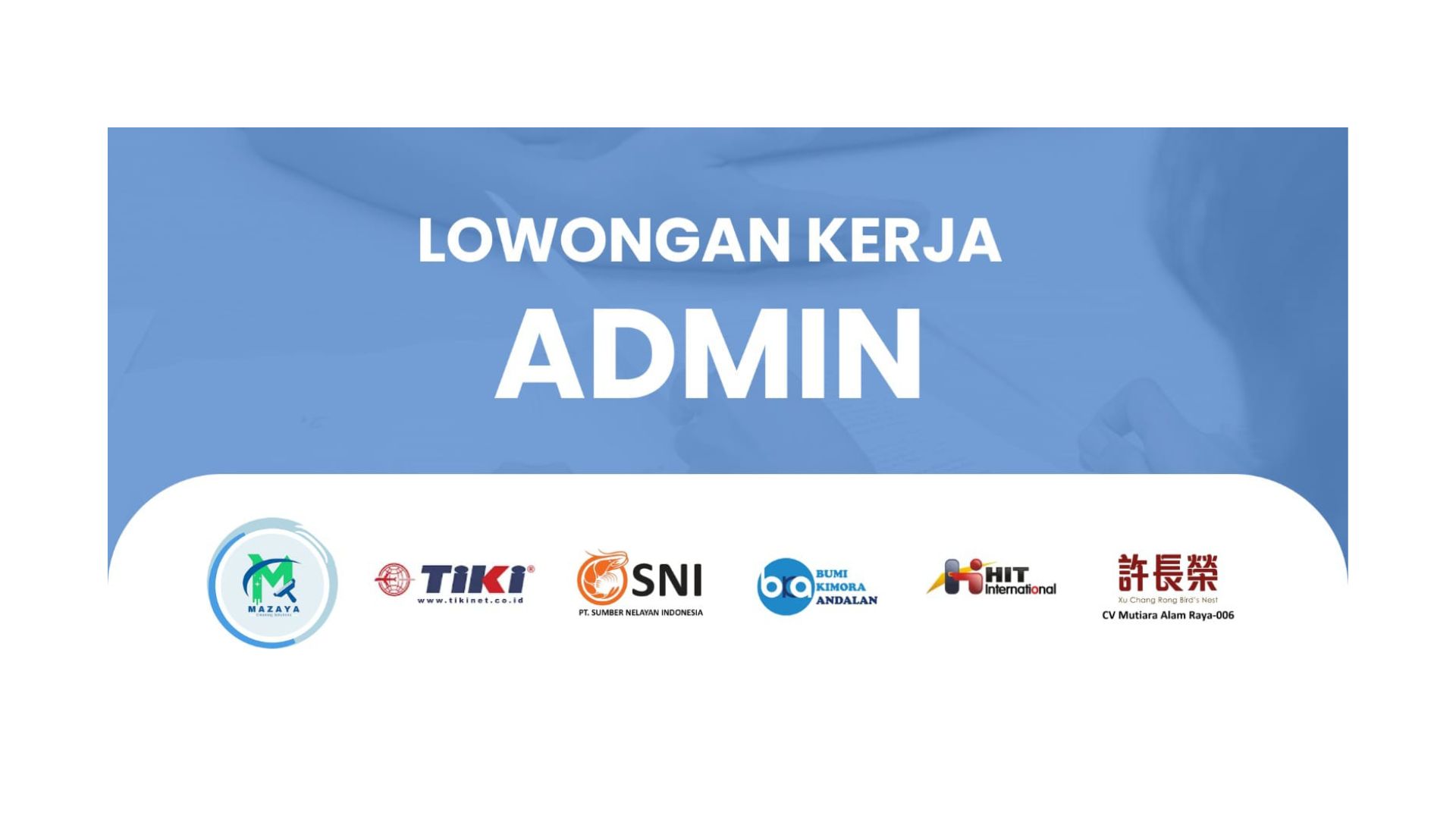 Lowongan Kerja Admin