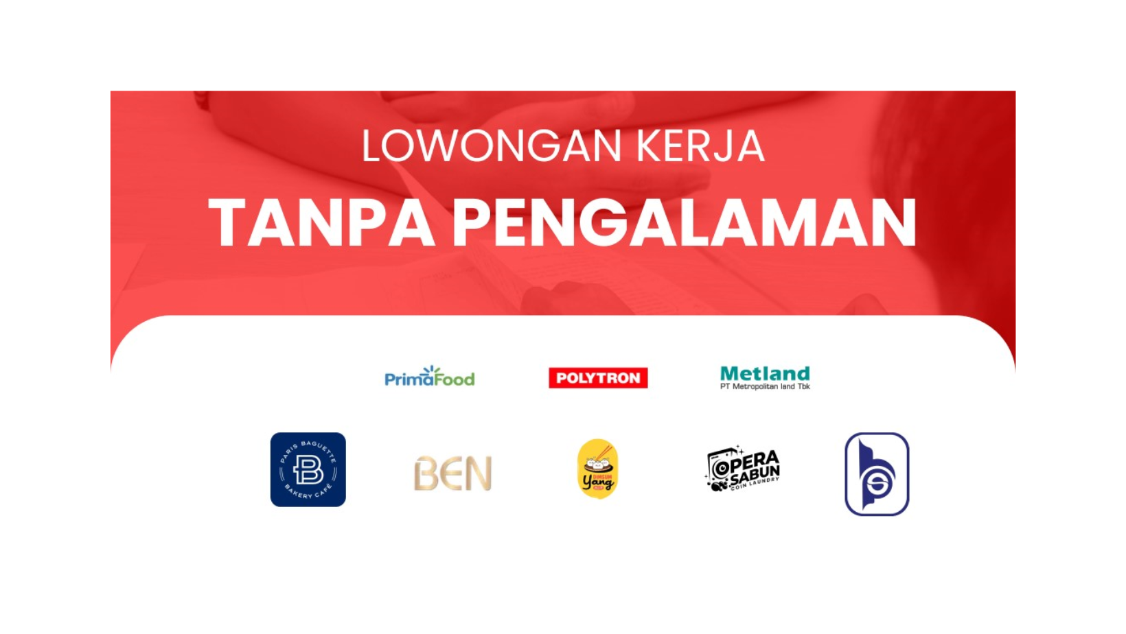 Daftar Lowongan Kerja Non Pengalaman