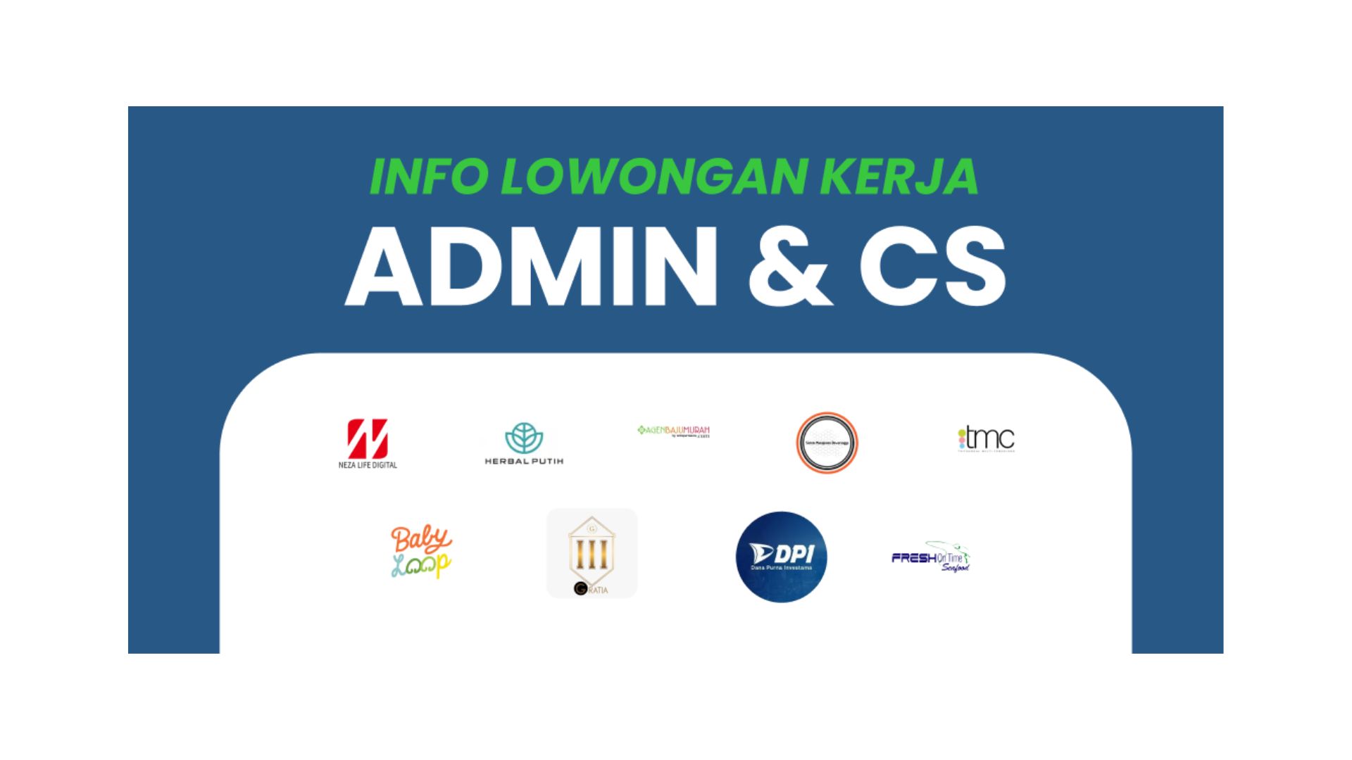 Daftar Loker Admin & Customer Service November 2023