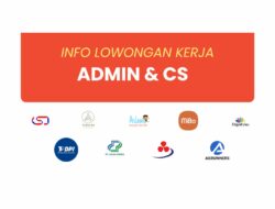 Daftar Loker Admin & Customer Service Desember 2023