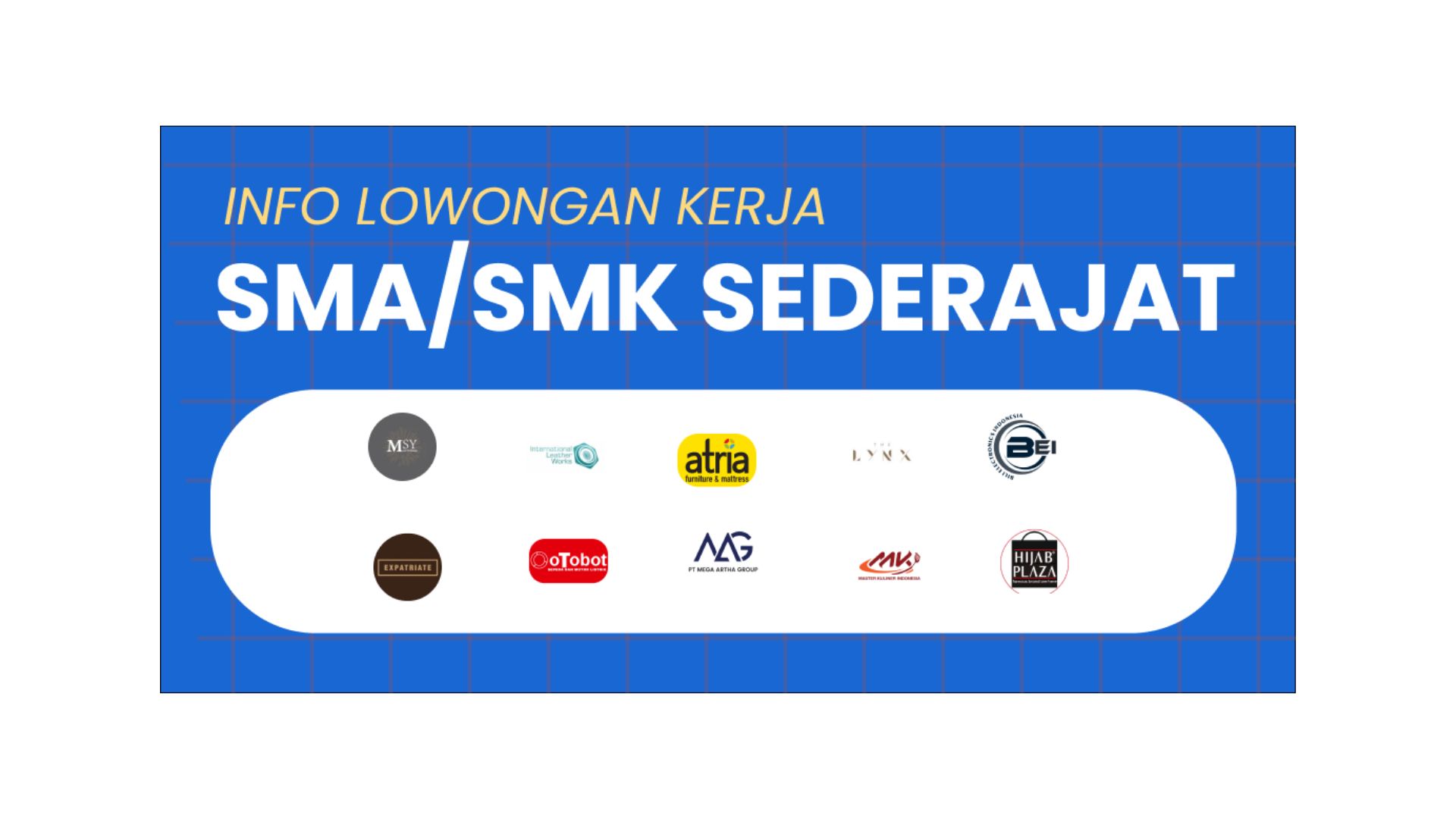 Daftar Lowongan Kerja Lulusan SMA/SMK Januari 2024