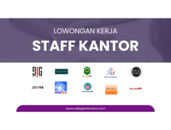 Daftar Lowongan Kerja Staff Kantor (Admin, CS, HRD, Finance dll)